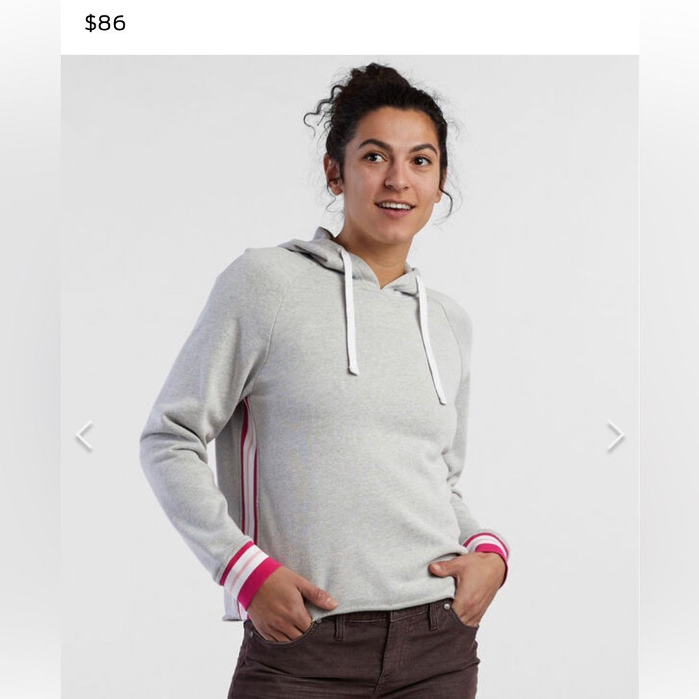 Striped Cropped hoodie